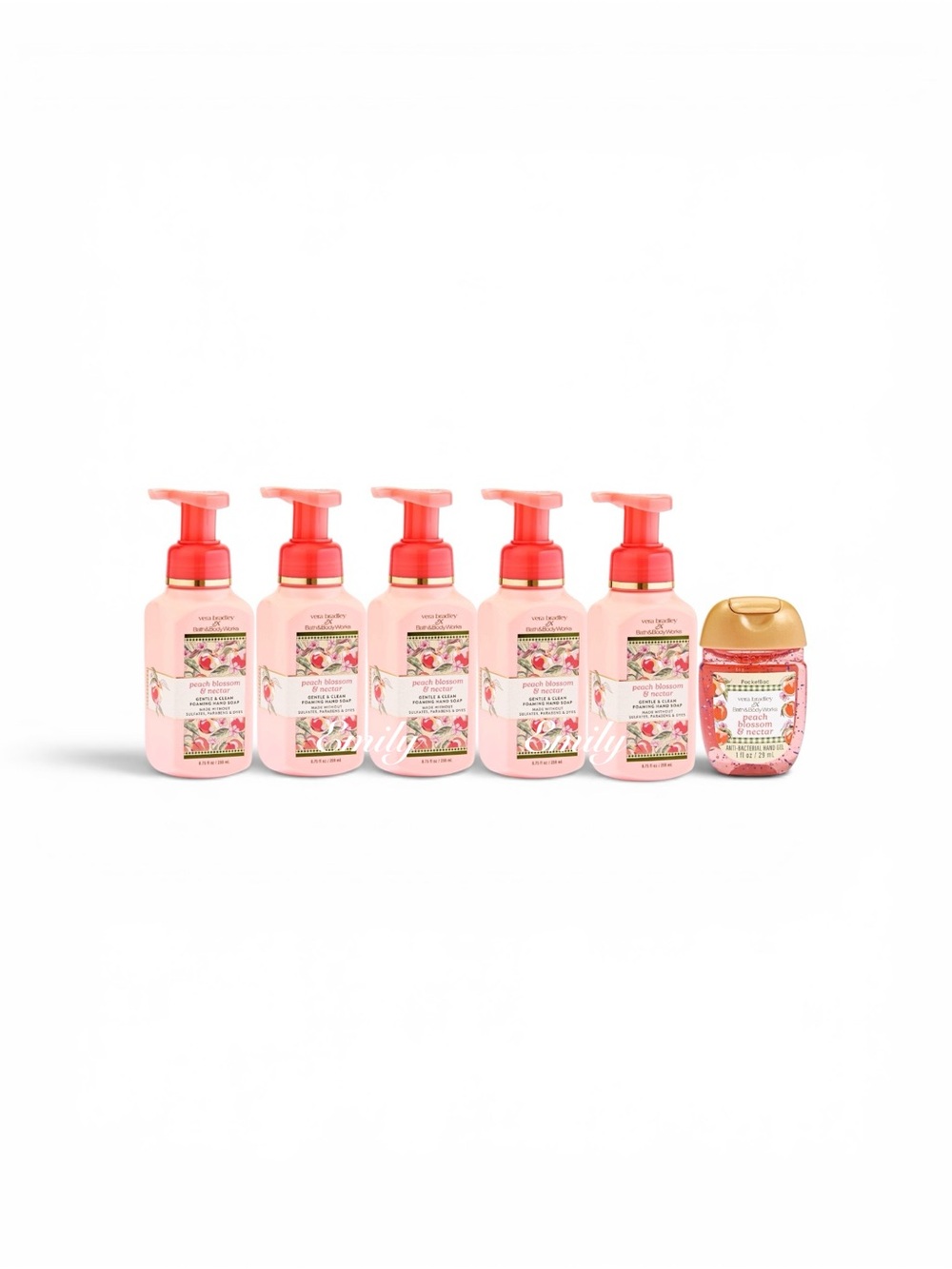 Vera Bradley & BBW 5X PEACH BLOSSOM NECTAR foam hand soap + PocketBac Bundle - Picture 5 of 6